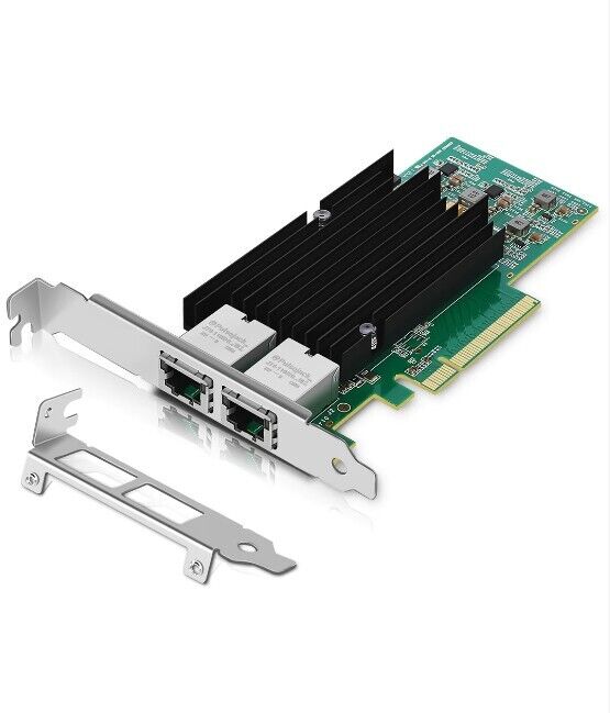 10Gb Dual LAN Base-T PCI-e Network Card, Intel X540 Controller