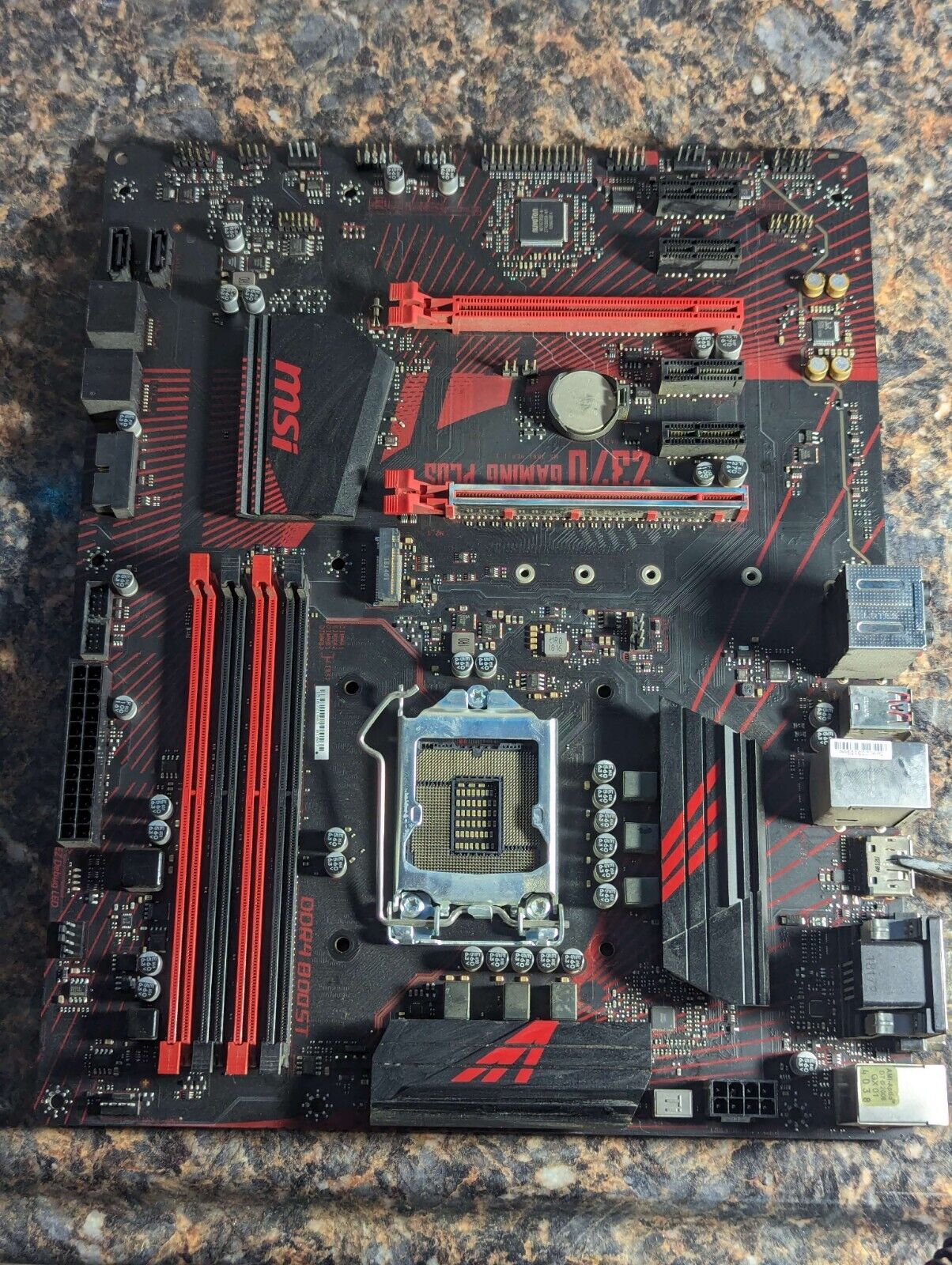 MSI Z370 Gaming Plus LGA1151 DDR4 ATX Motherboard NO IO SHIELD INCLUDED
