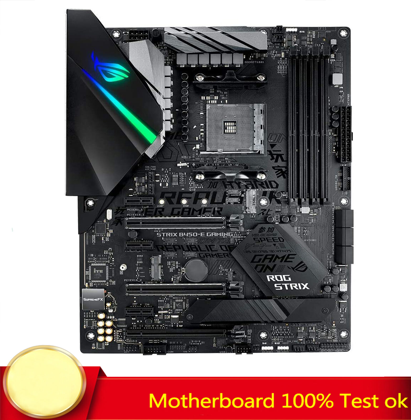 FOR ASUS ROG STRIX B450-E GAMING Motherboard Supports 64GB DDR4 100% Test Work