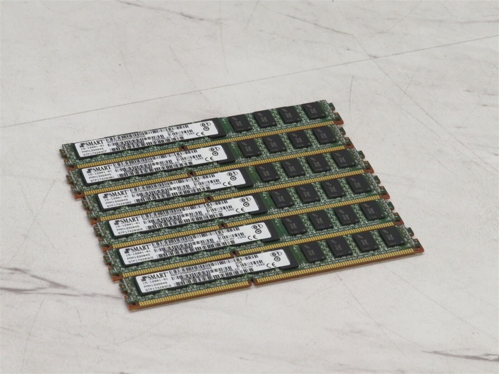Lot of 6 Cisco SMART 2GB DRAM 15-12001-01 VLP Memory SG57256825APDD8MG0