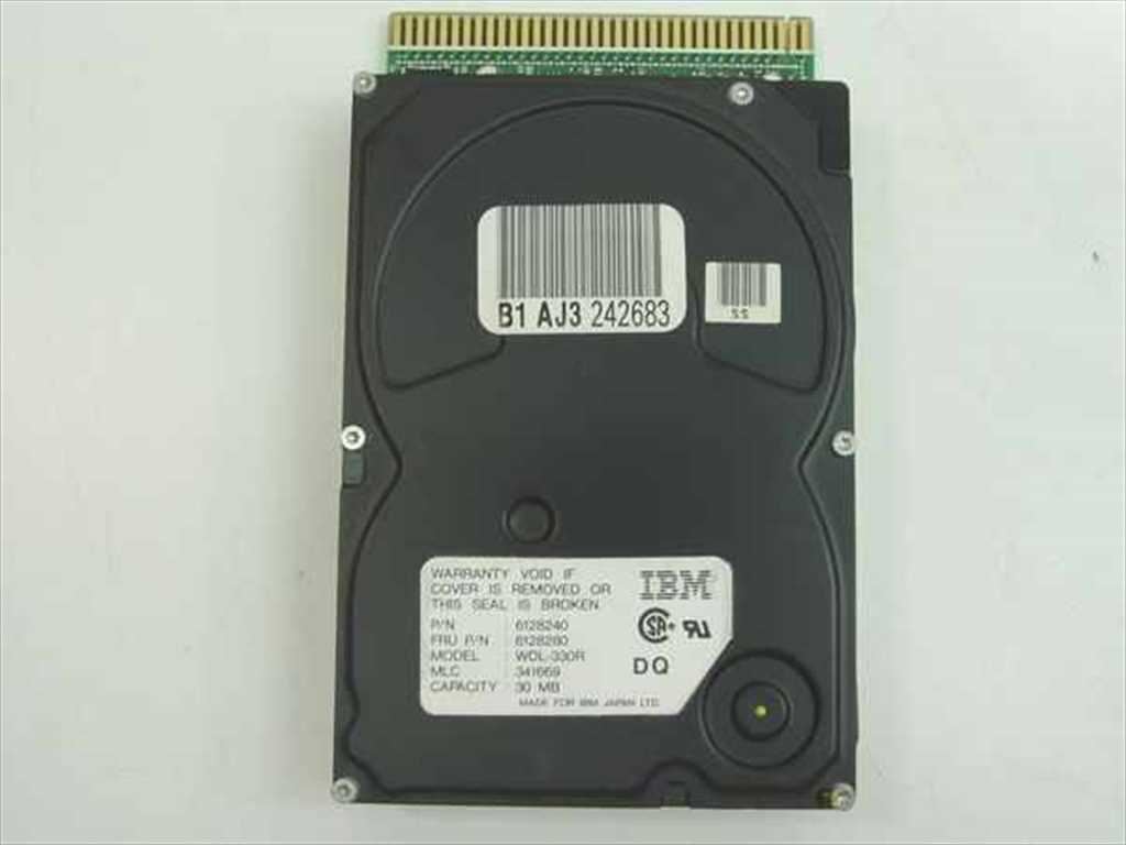 IBM 6128280 30MB MCA Hard Drive for 8550 / 8555sx - WDL-330R - As Is / For Parts