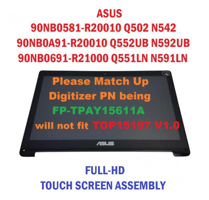 LED Screen LCD Touch Display Digitizer Panel Bezel ASUS Q552 Q552U Q552UB