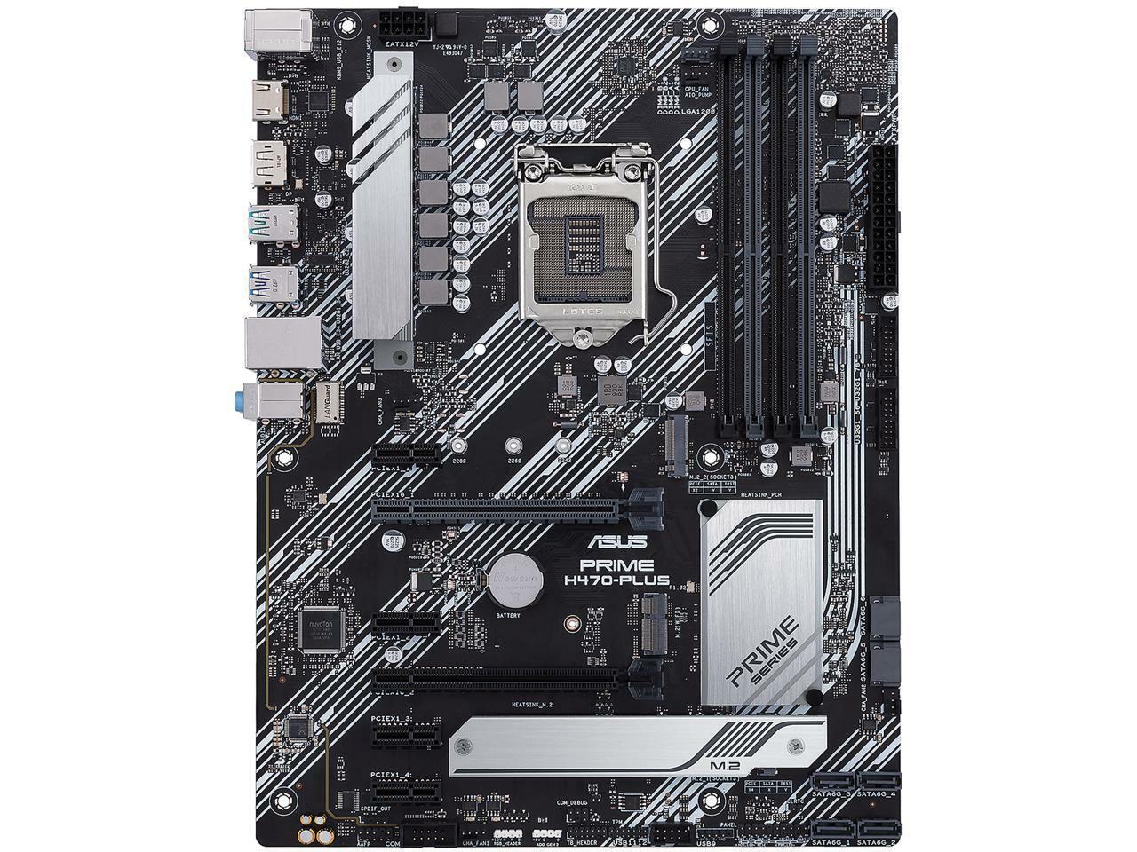 ASUS PRIME H470-PLUS/CSM LGA 1200 Intel H470 SATA 6Gb/s ATX Intel Motherboard
