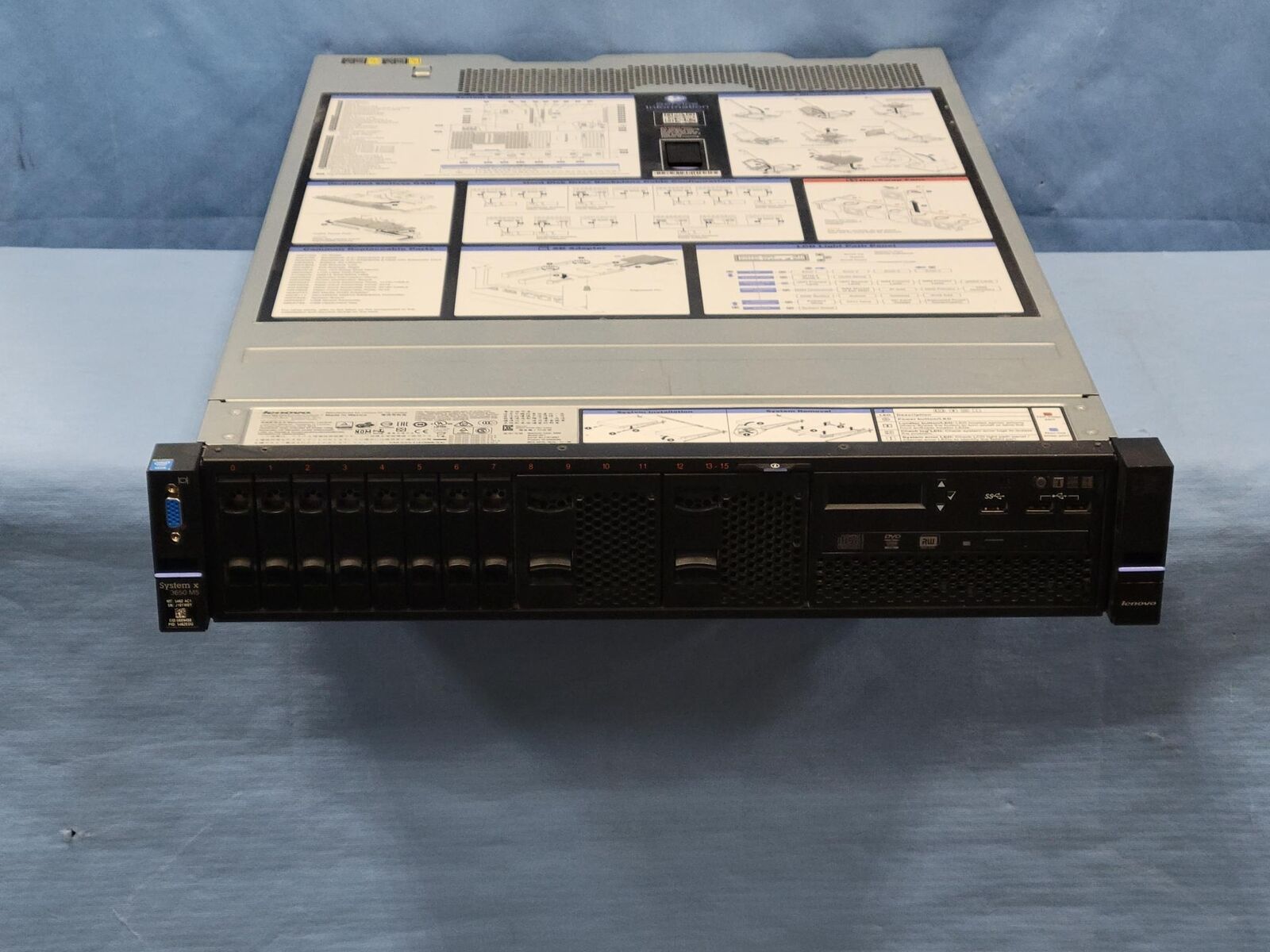 IBM Lenovo X3650 M5 2U 8x 2.5” CTO Rack Server – 2x HS, 2x 750W