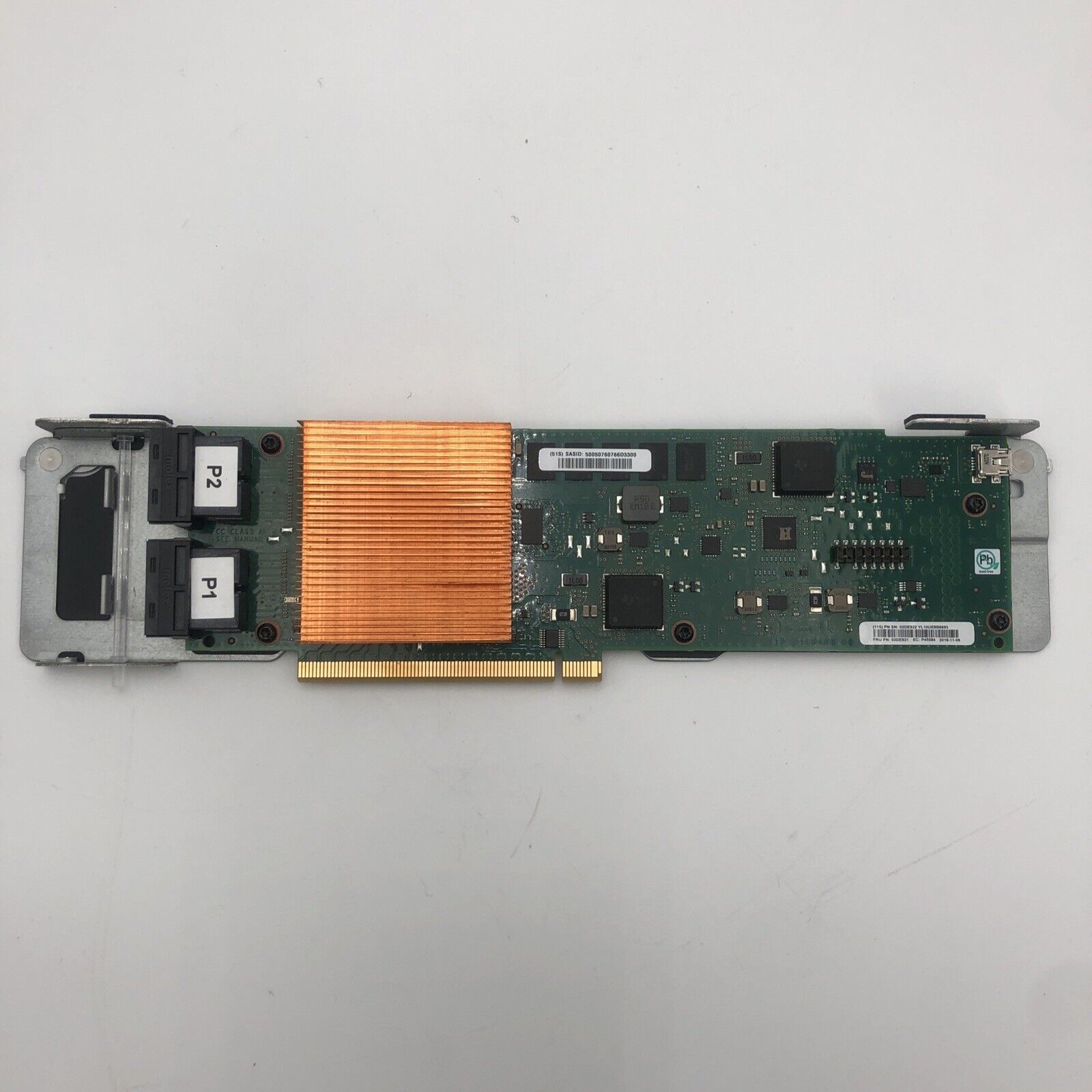 IBM 02DE922 57D7 6Gb PCIe3 x8 SAS Controller for pSeries iSeries READ