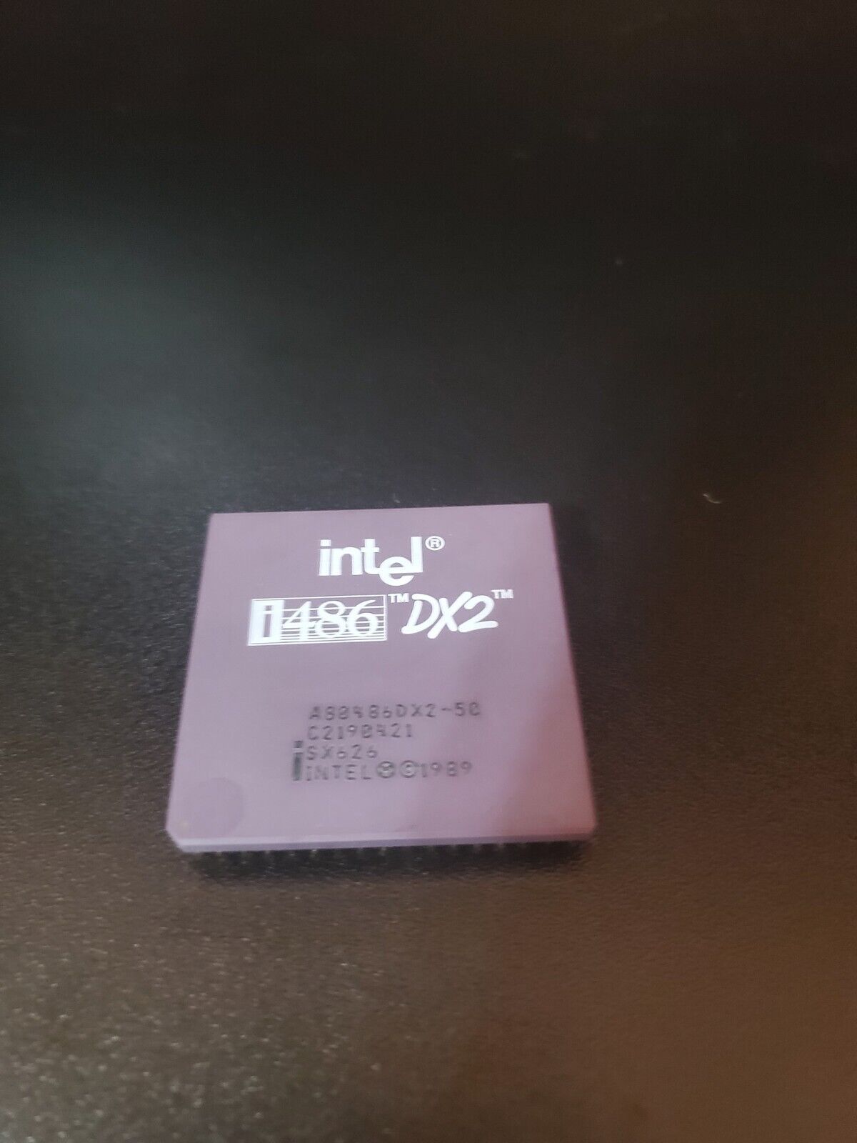 Intel i486 DX2 A80486DX2-50 SX626 Processor Gold Pins, No Bent Pins