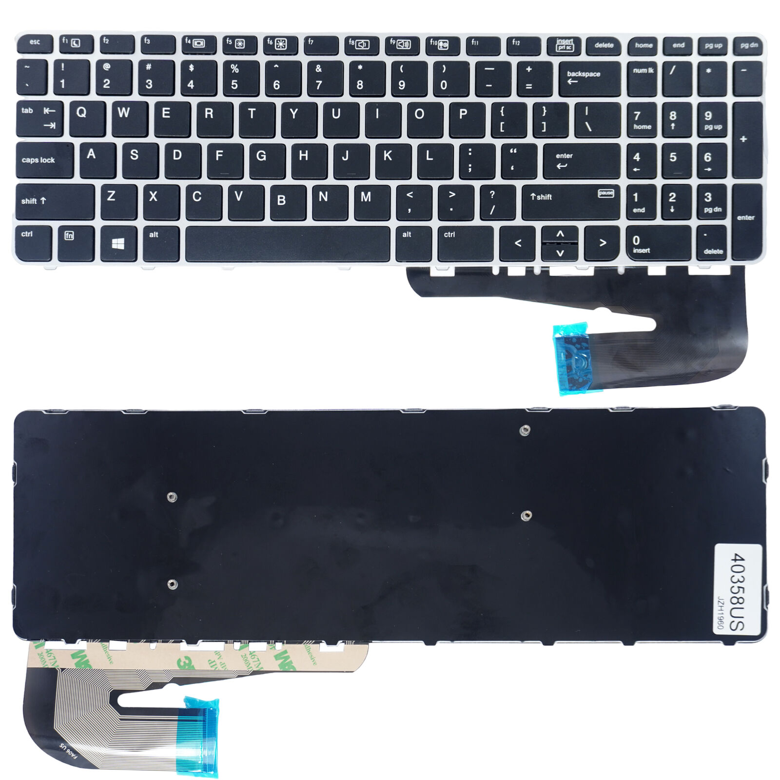 New Laptop Keyboard for HP Elitebook 850 G4 2DV24US 2DZ27UC 819899-001 US Silver