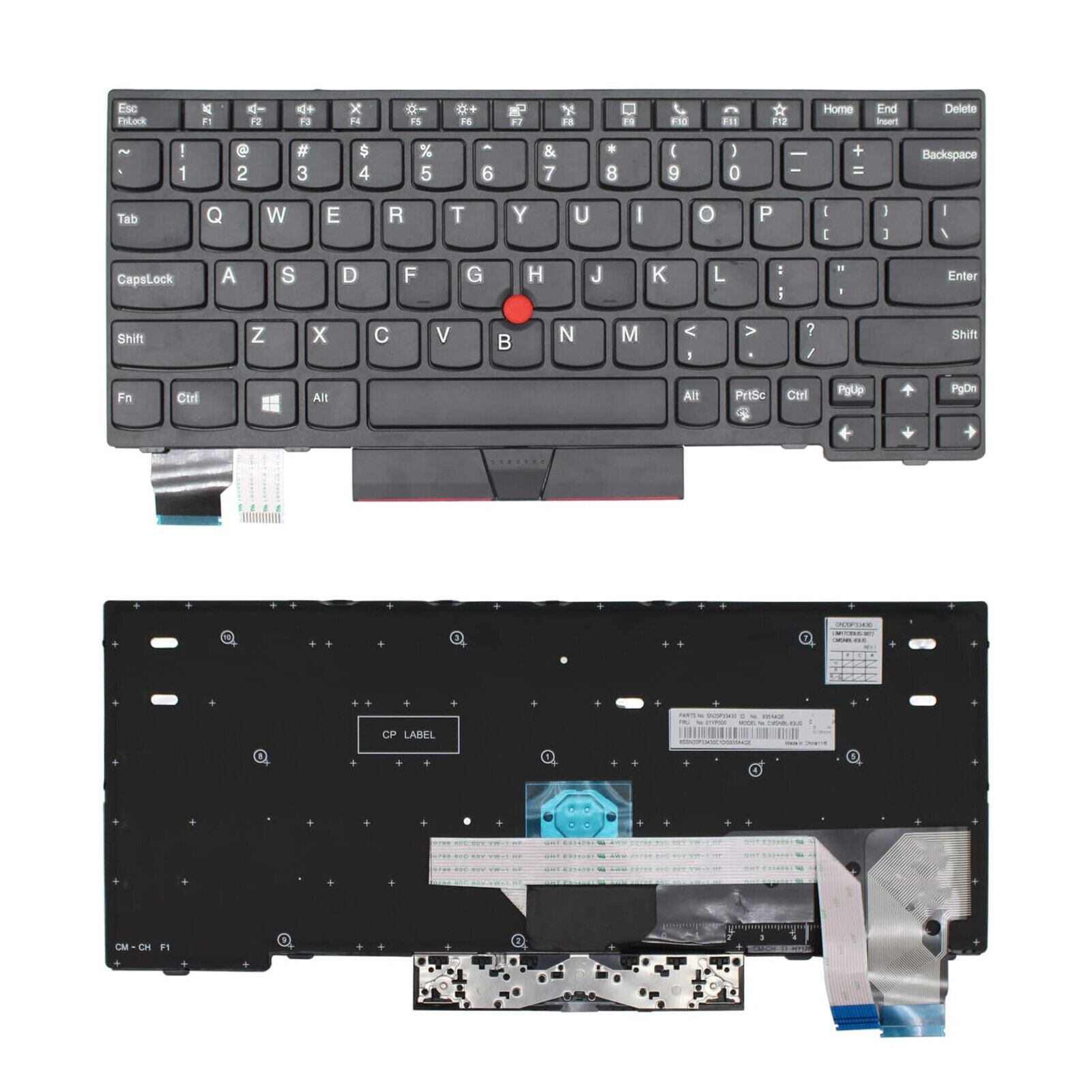 Original US Keyboard for Lenovo ThinkPad X280 A285 X395 X390 L13 20KE L13 Yoga