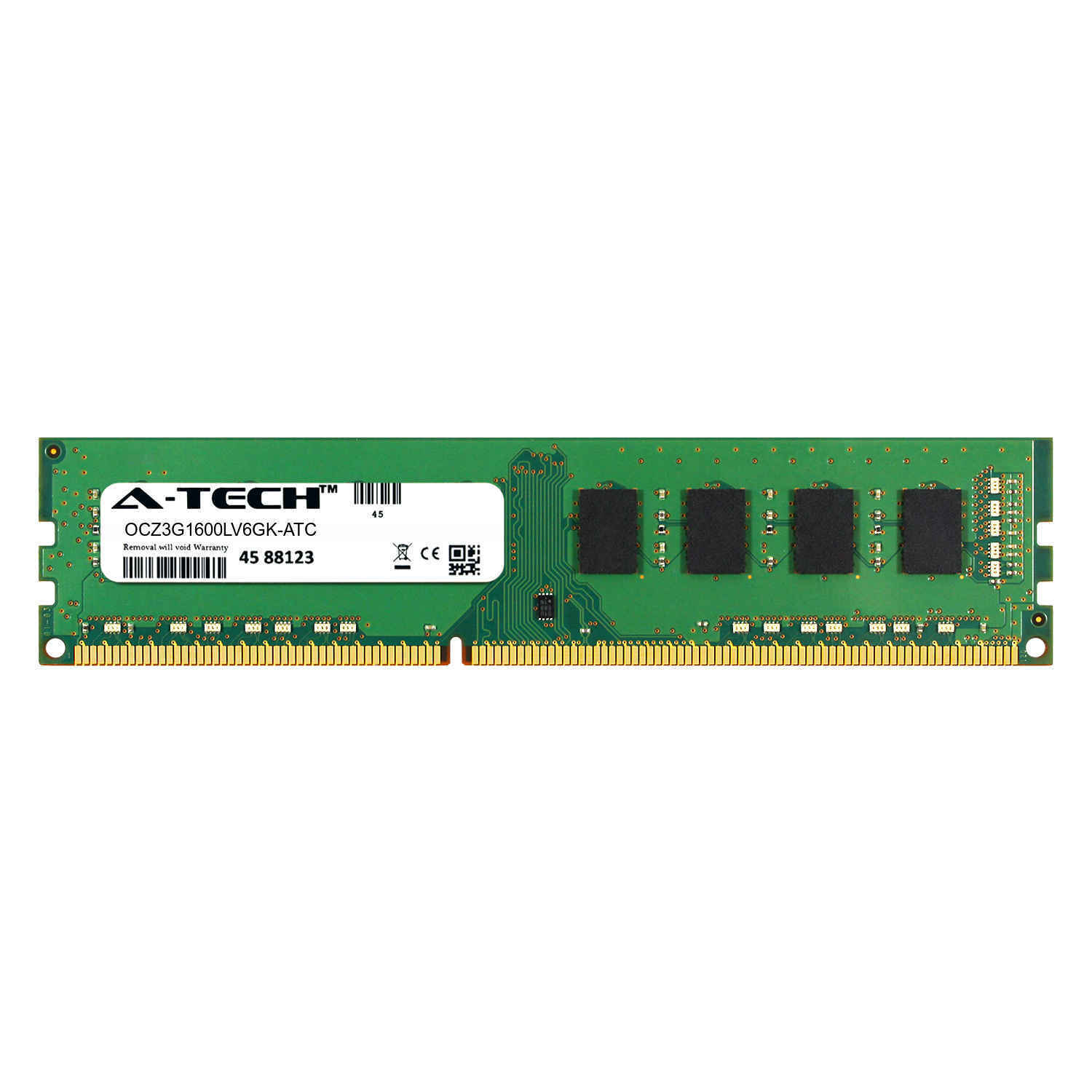 2GB DDR3 PC3-12800 1600MHz DIMM (OCZ OCZ3G1600LV6GK Equivalent) Memory RAM