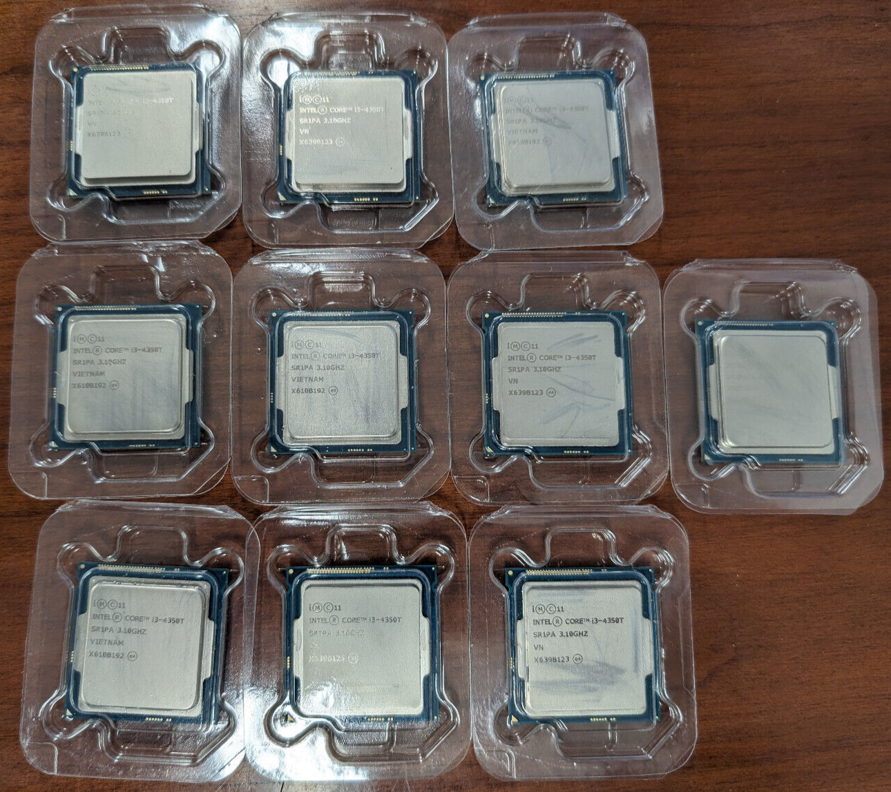 Lot of 10 Intel Core i3-4350T 3.10GHz Dual-Core CPU Processor SR1PA LGA1150 35W
