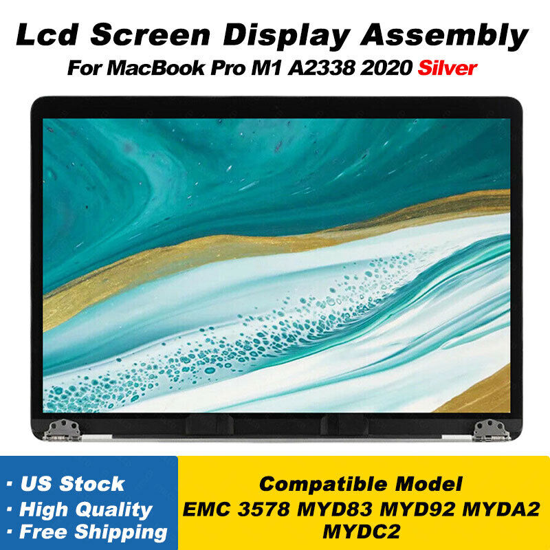 NEW For Apple MacBook Pro 2020 A2338 M1 LCD Screen Display Assembly Replacement