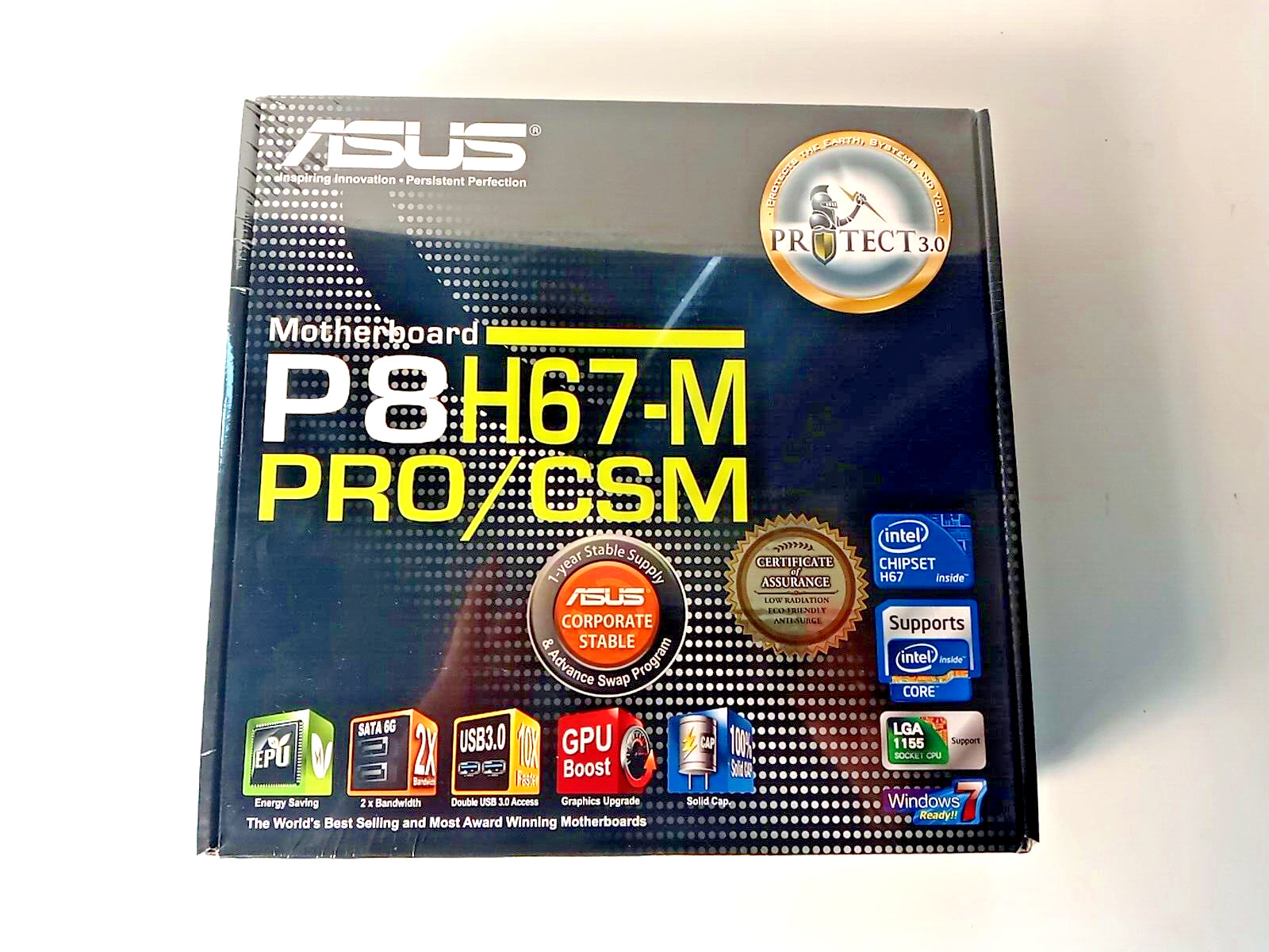 ASUSTeK COMPUTER P8H67-M Pro, LGA 1155, Intel (90-MIBDRA-G0EAY0GZ) Motherboard