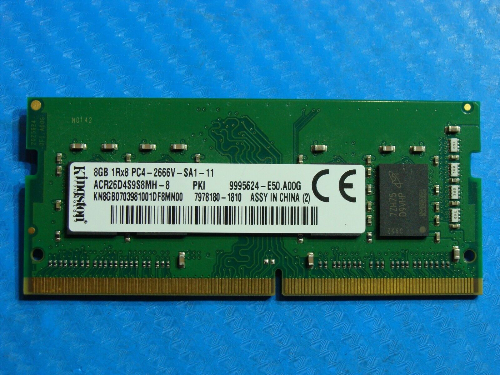 Acer G3-571-77QK Kingston 8GB 1Rx8 PC4-2666V SO-DIMM Memory RAM ACR26D4S9S8MH-8