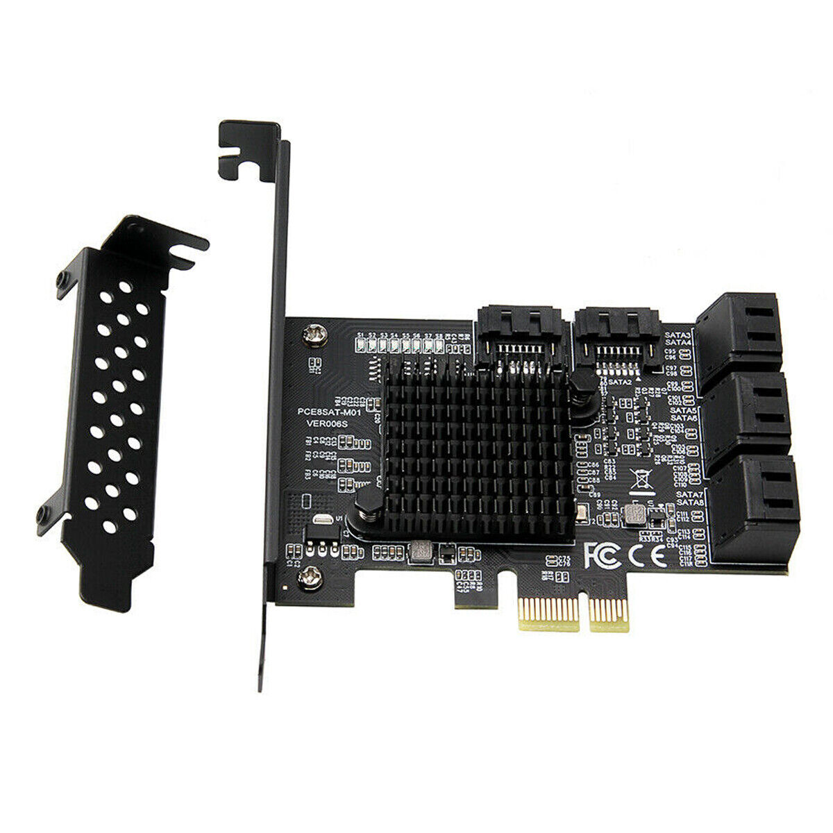 8 Port SATA 3 PCI Express Expansion Card PCI-E SATA Controller Adapter for HDD