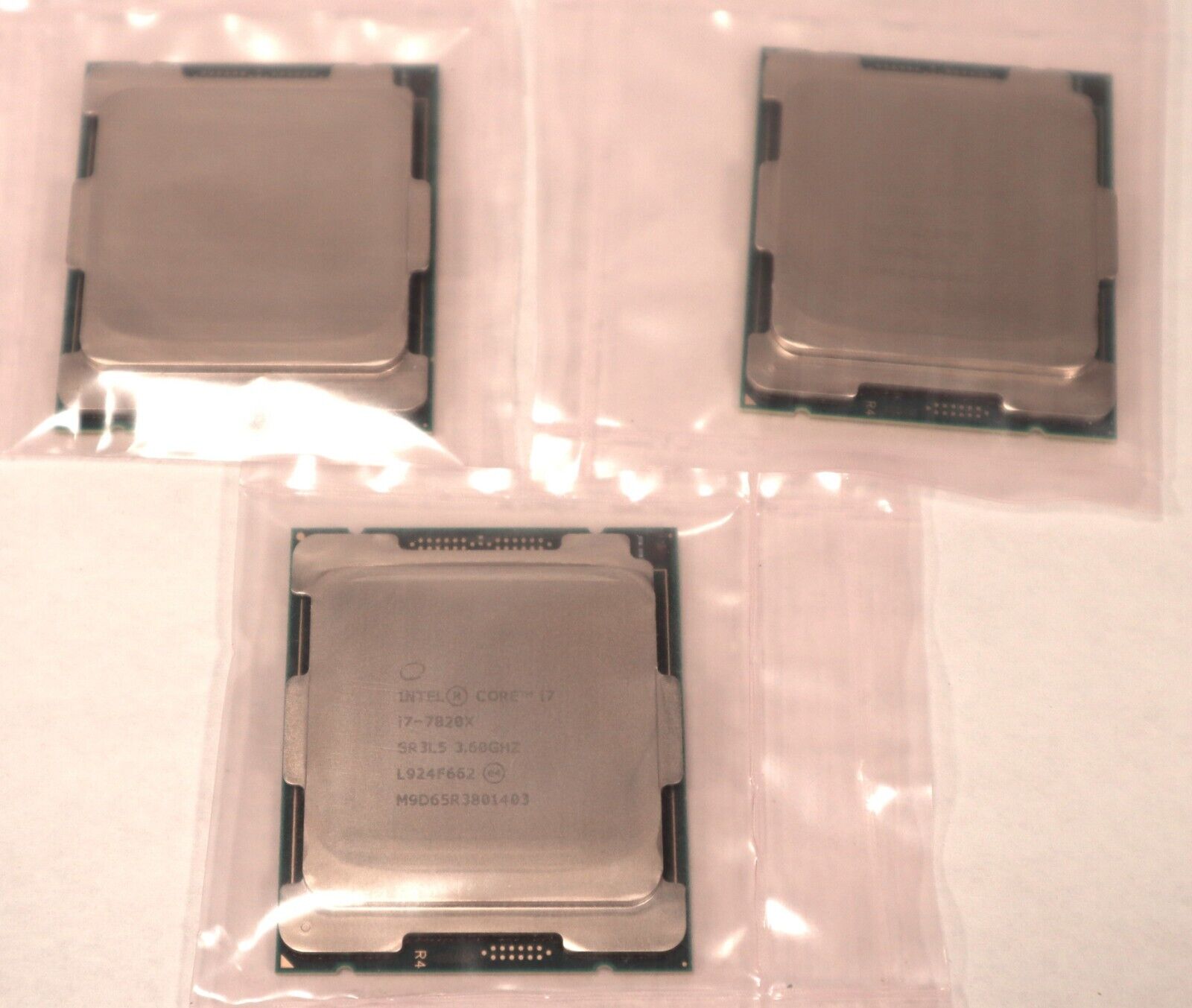 Lot of 3 Intel Core i7-7820X SR3L5 3.60GHz 11MB 8-Core LGA2066 CPUs EL4194