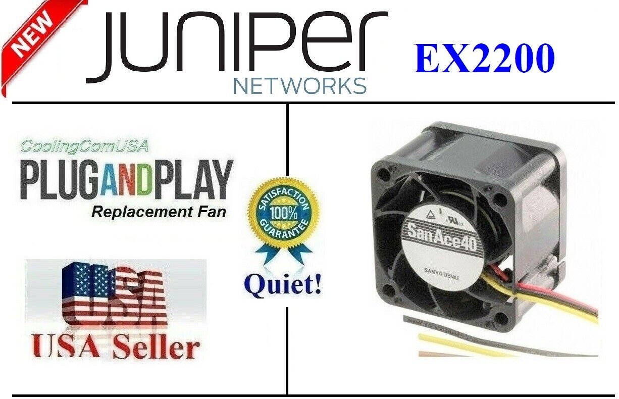 1x Quiet Replacement Fan for Juniper Networks EX2200 and EX2200-C Series