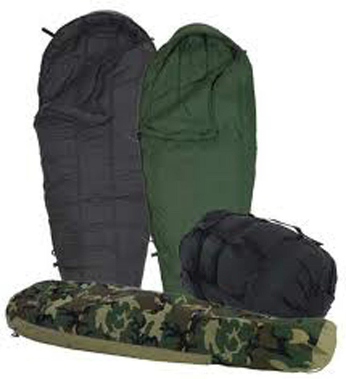 EXCELLENT 4-Piece Modular Sleep System MSS Military Sleeping Bag ECWS -30 USGI