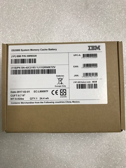 New 1year warranty Sealed Box IBM 39R6519 39R6520 42C2193 P16353-06-C