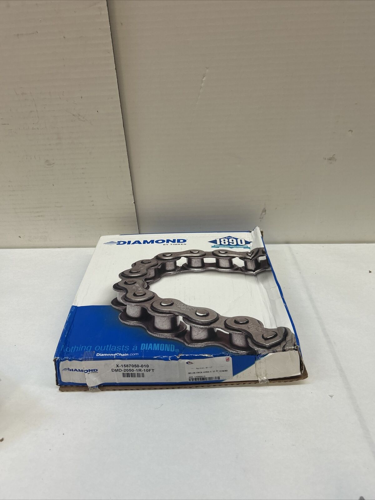 NEW SEALED DIAMOND X-1587050-010 CHAIN 10FT 2050 RIVETED