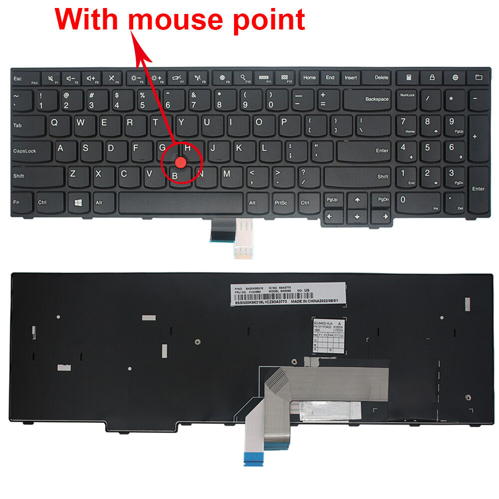 Original US Keyboard for Lenovo Thinkpad E550 E555 E550C E560 E565 with Pointer