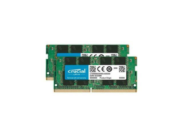 Crucial 64GB Kit (2 x 32GB) DDR4-3200 SODIMM Memory