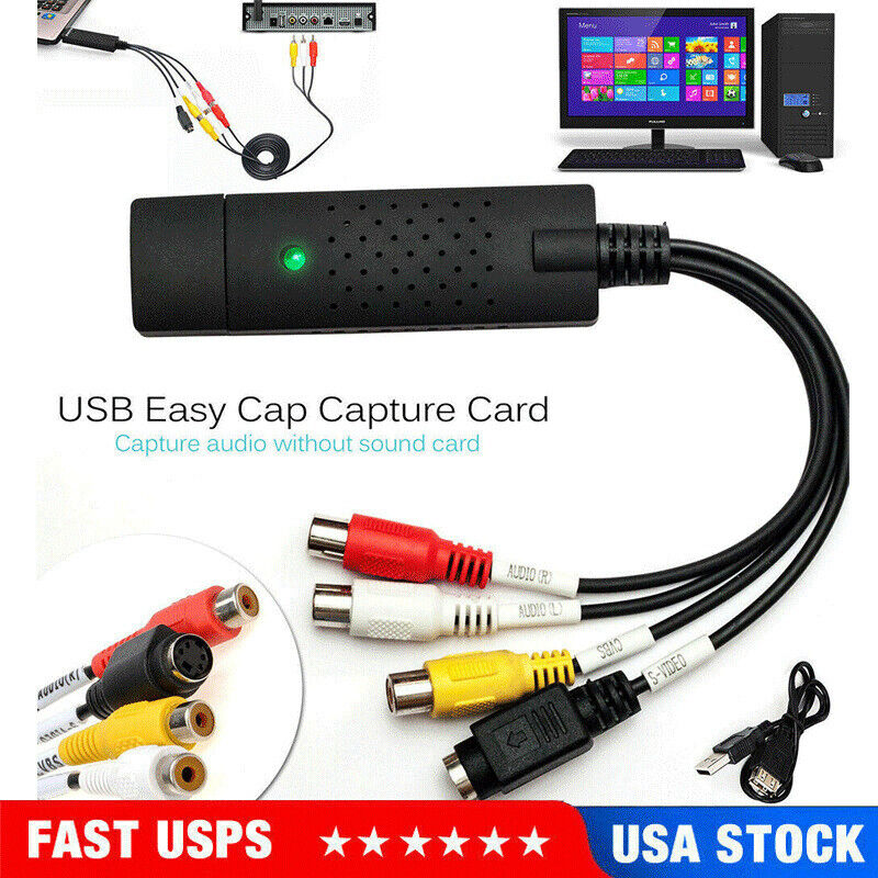 Easycap USB Audio VHS to DVD Converter Capture Recorder Analog Video Digital US