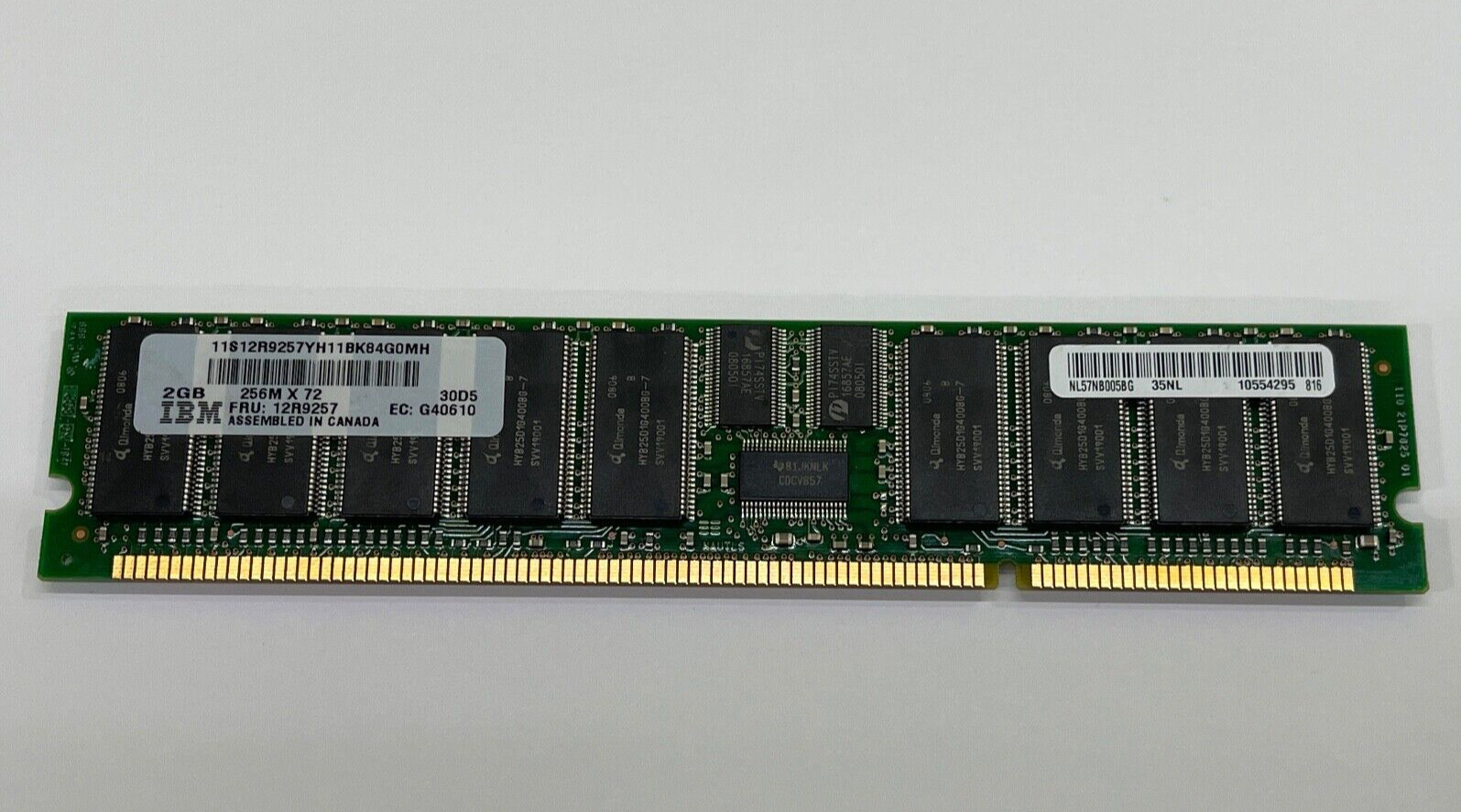 IBM 12R9257 2GB PC-2100 DDR PC2100 DDR-266MHz ECC Registered CL2.5 208-Pin