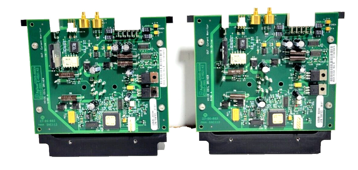 LOT OF  2 Agilent G2505 DNA Micro Array Scan Voice Coil Driver Board G2505-60004