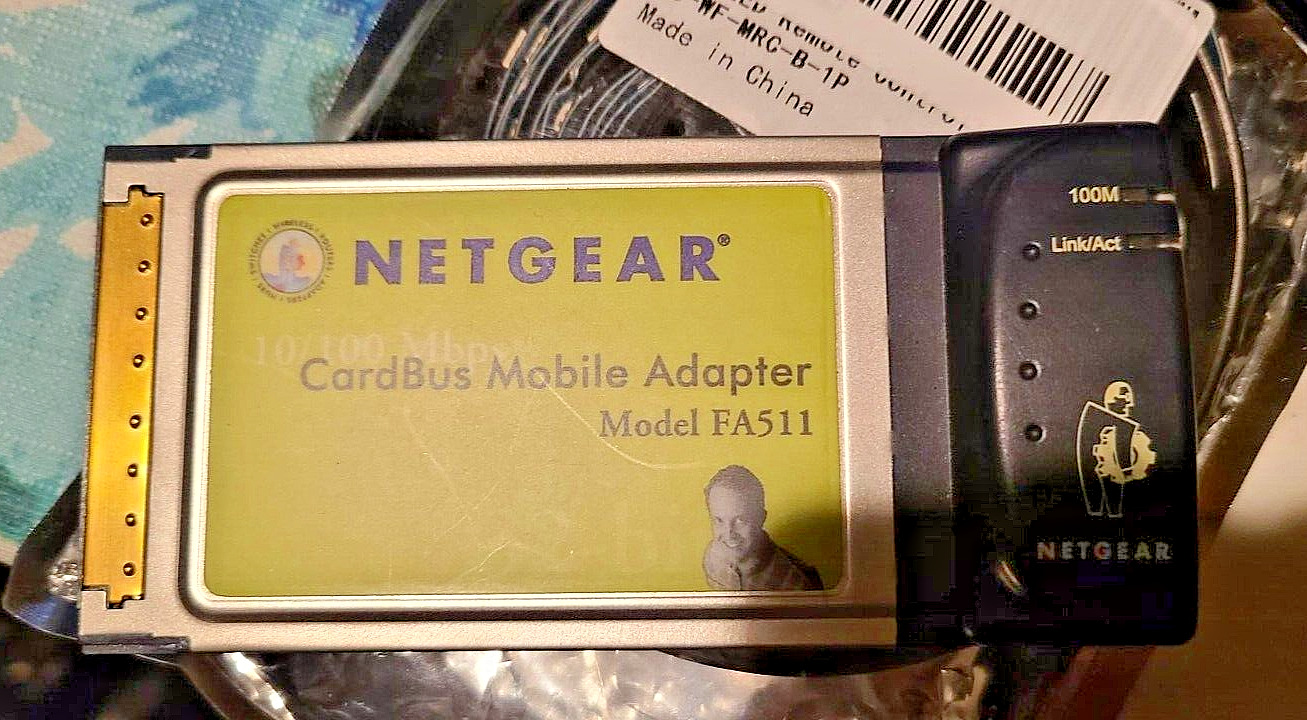 NETGEAR 10/100 Mbps 32-Bit CardBus Mobile Adapter - FA511
