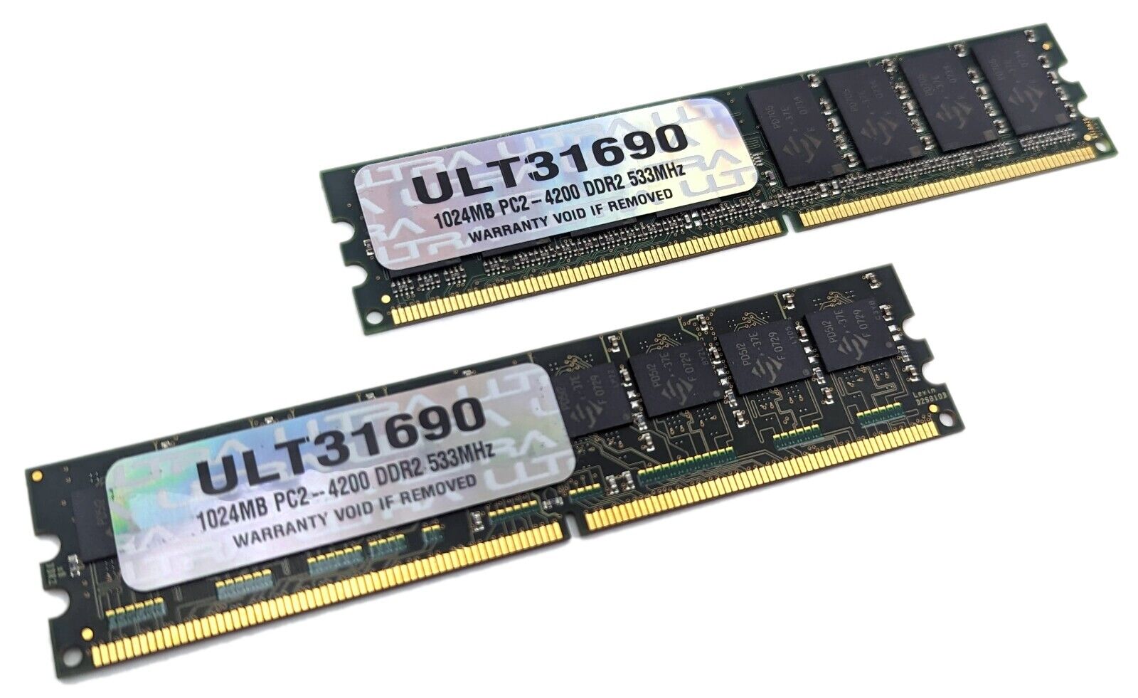ULTRA ULT31690 2GB Kit (2x 1024MB) 533 MHz PC2-4200 DDR2 Desktop Memory DIMM RAM
