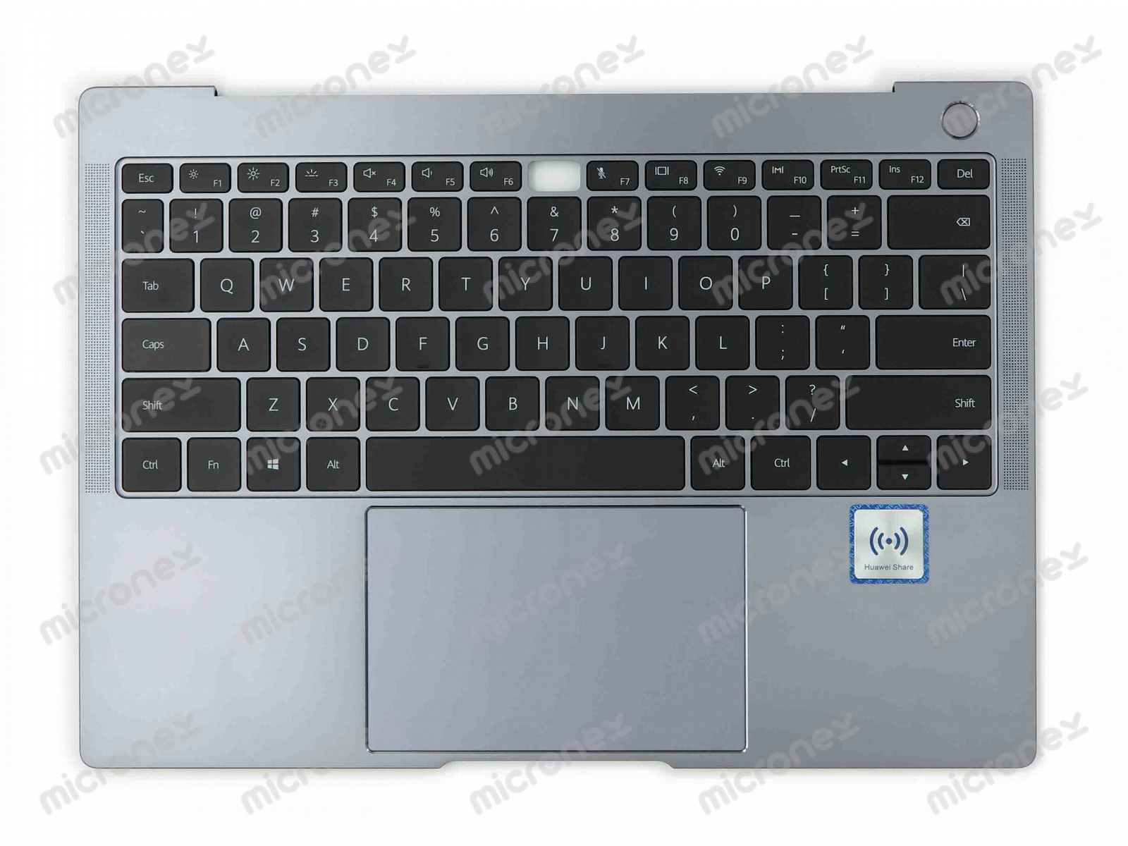FOR HUAWEI MACHR-W19 02353MJL Palmrest Keyboard US-International space gray