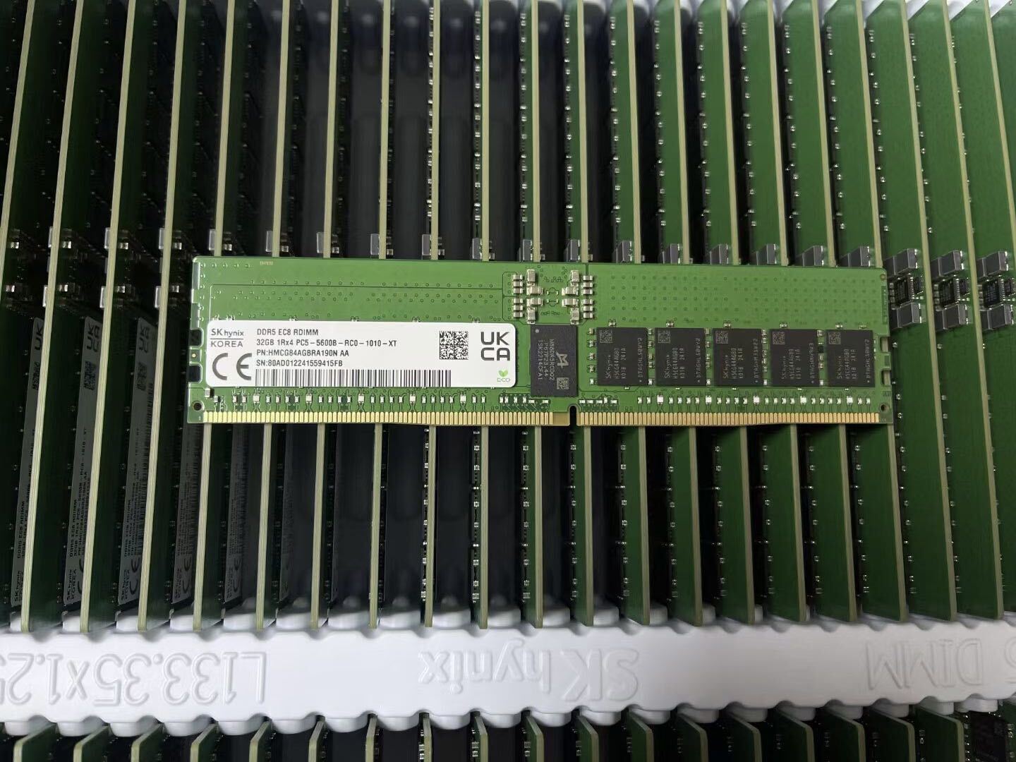 SKhynix 32GB RAM EC8 RDIMM 1Rx4 DDR5 PC5-5600B REG Sever Memory