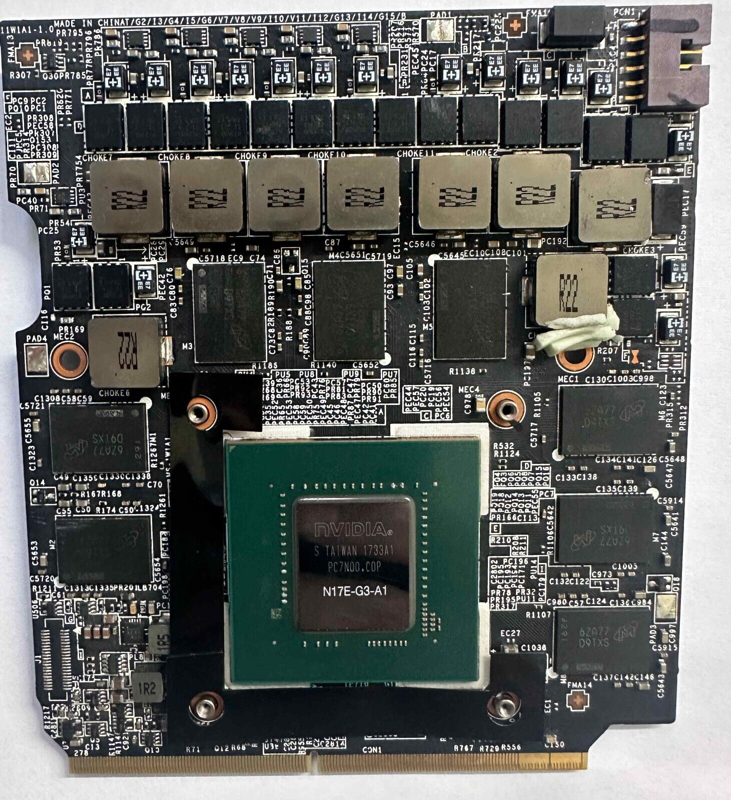 MSI VR Vortex G65VR-082 Nvidia GTX 1080 Carte Graphique 8GB DDR5X GPU MS-1W1A1