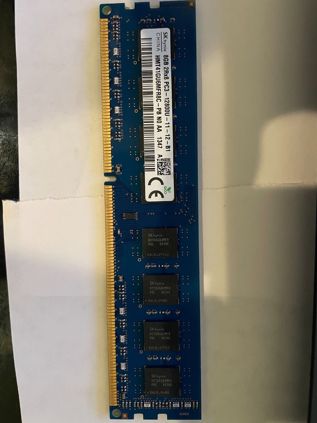 SK Hynix 8GB 2RX8 PC3-12800U DDR3 Desktop PC RAM Memory