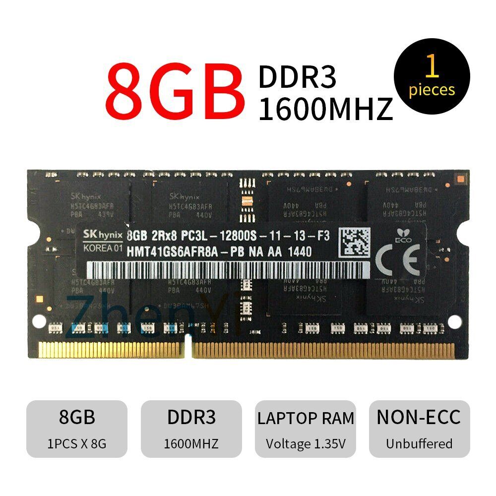 32GB 16GB 8GB DDR3L 1600MHz PC3L-12800S CL11 Laptop SODIMM Memory SKHynix LOT BT