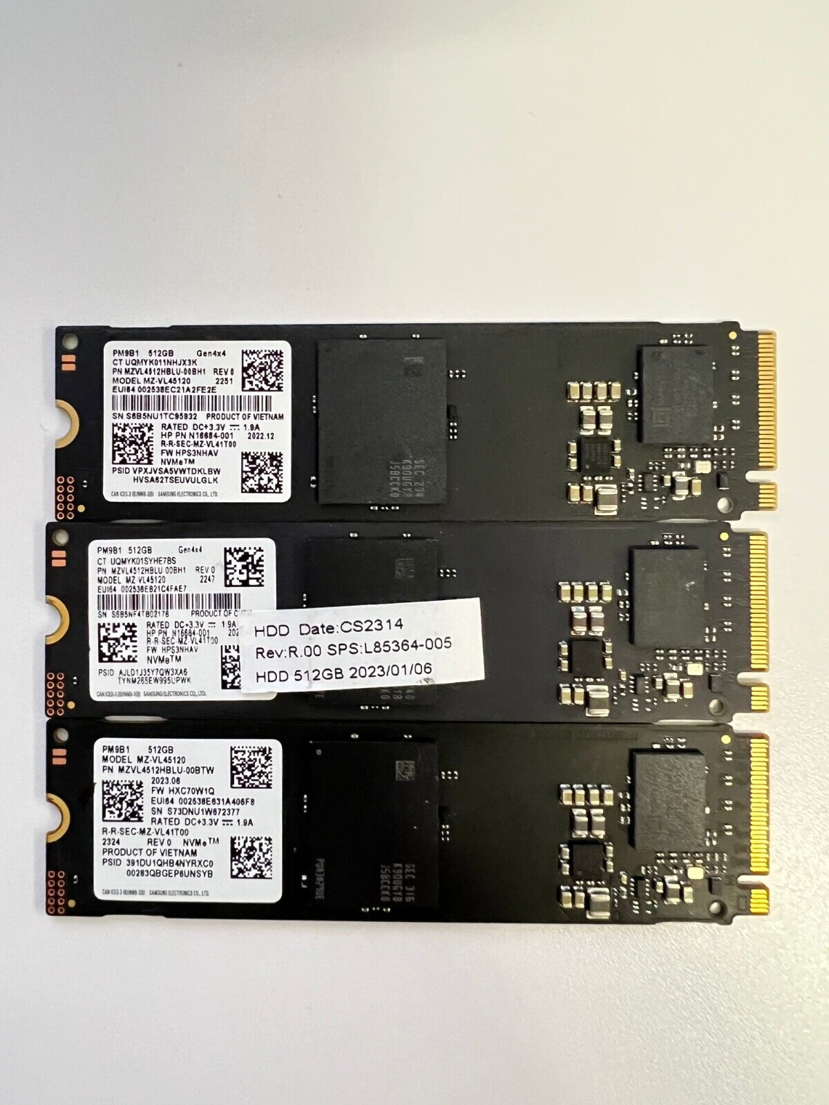 Samsung PM9B1 512GB PCle 4.0 NVMe SSD, MZVL45120