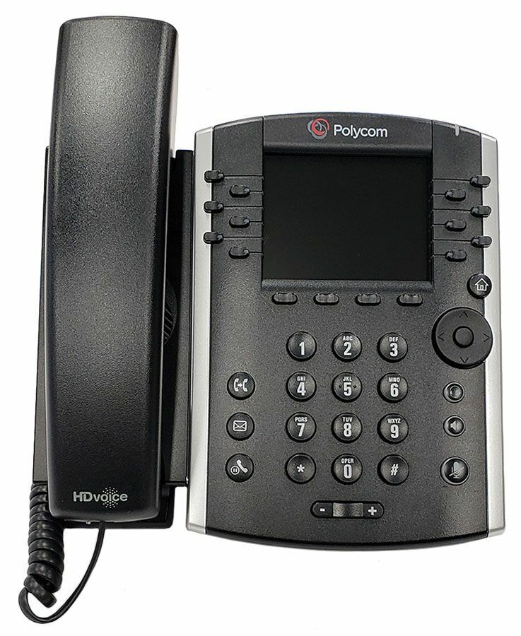 REF A-STOCK - Polycom 2200-48450-025 VVX 411 IP VOIP POE Gigabit Telephone