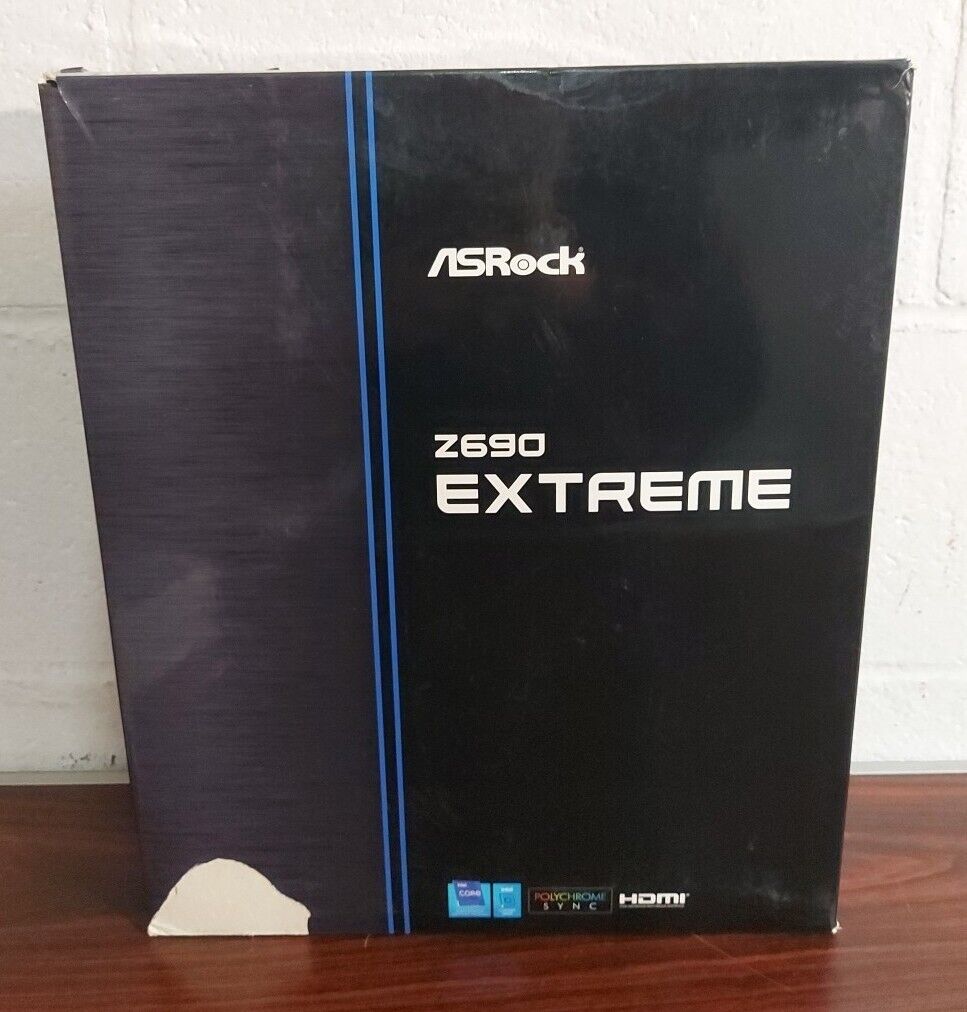 As-is ASRock Z690 EXTREME WiFi 6E LGA 1700 Intel Z690 SATA 6Gb/s DDR4 ATX Intel