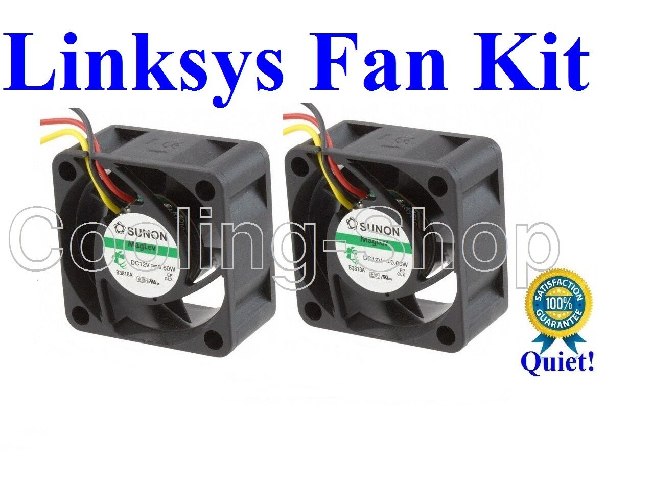 Cisco Linksys SGE2010 FAN KIT, 2x New Sunon or Delta Fans