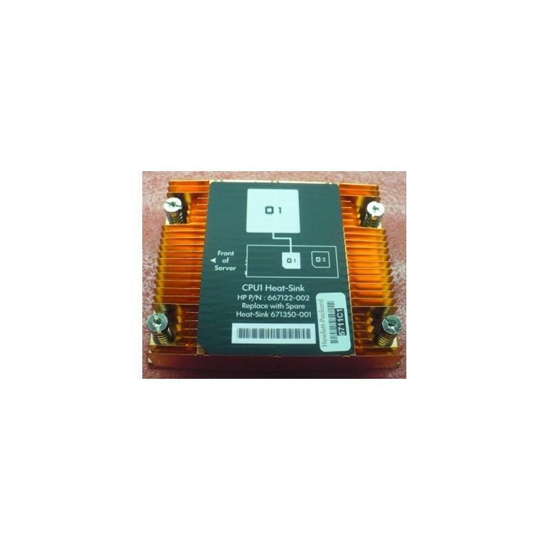 HP 667122-002 Heatsink Cpu 1 Copper For Proliant Sl230S G8 Sl250S G8 Sl270S G8