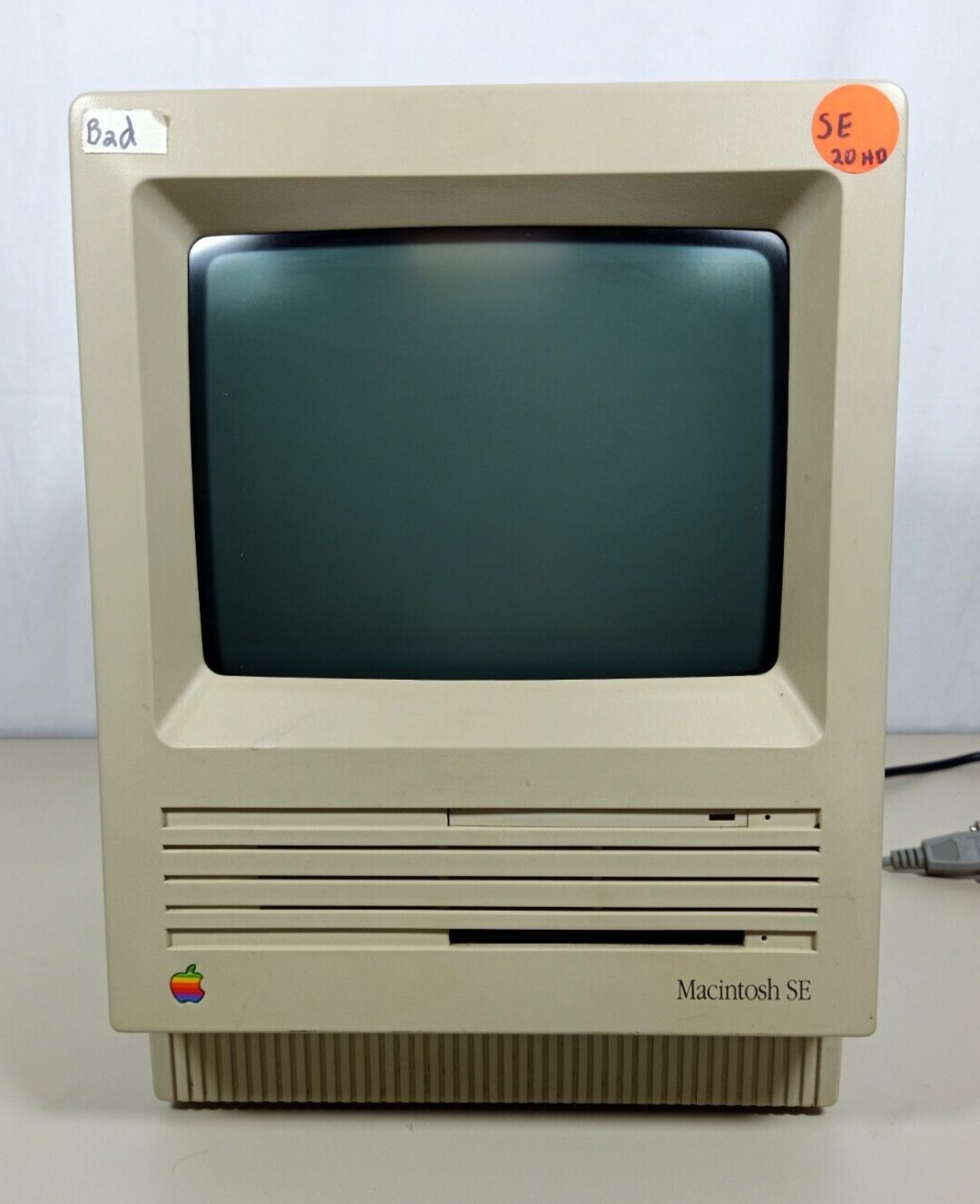 Vintage 1986 Apple Macintosh SE M5011 1MB RAM 800K 20SC HDD - For Parts/Repair
