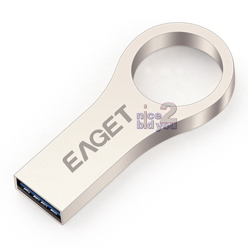 EAGET U66 USB 3.0 16GB Metal Flash Drive Waterproof Key Ring 16G Disk Pen Stick