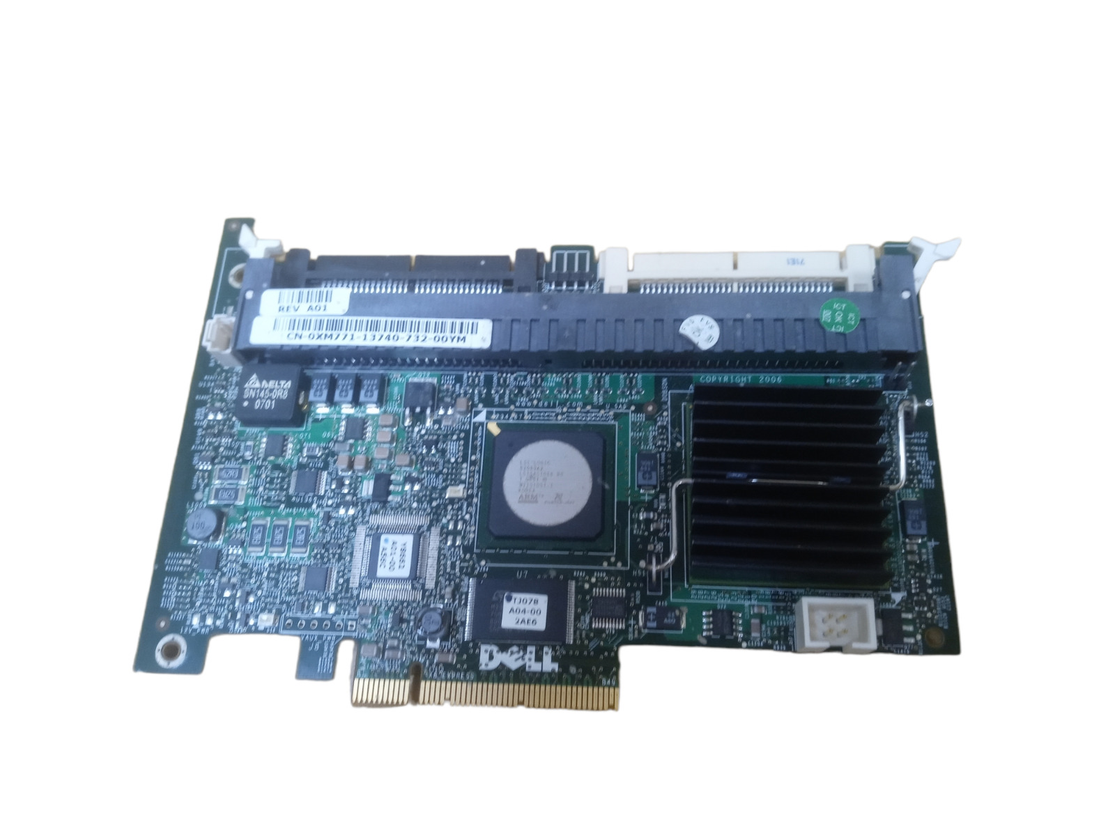 Dell PERC 5/i 256MB PCI-E x8 SAS 0XM771 RAID Controller Card Tested Working