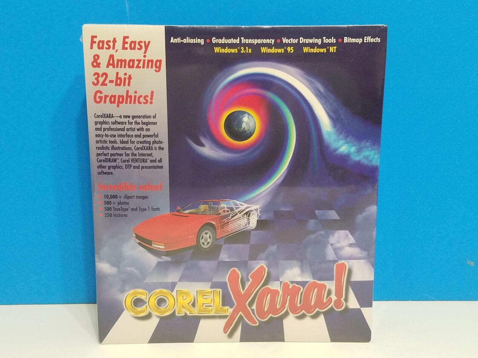 VTG Rare Corel Xara Car Graphic Design  Computer Game Software BRAND NEW SEALED