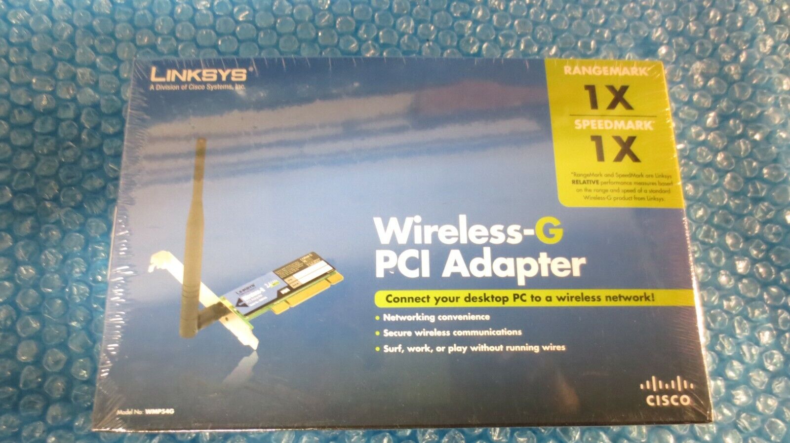 Linksys Wireless G PCI Adapter CISCO Model No: WMP54G NEW