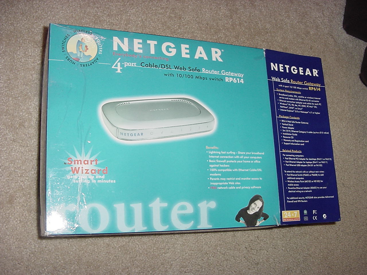 RP614NA - NETGEAR RP614 Web Safe Router Gateway- Router