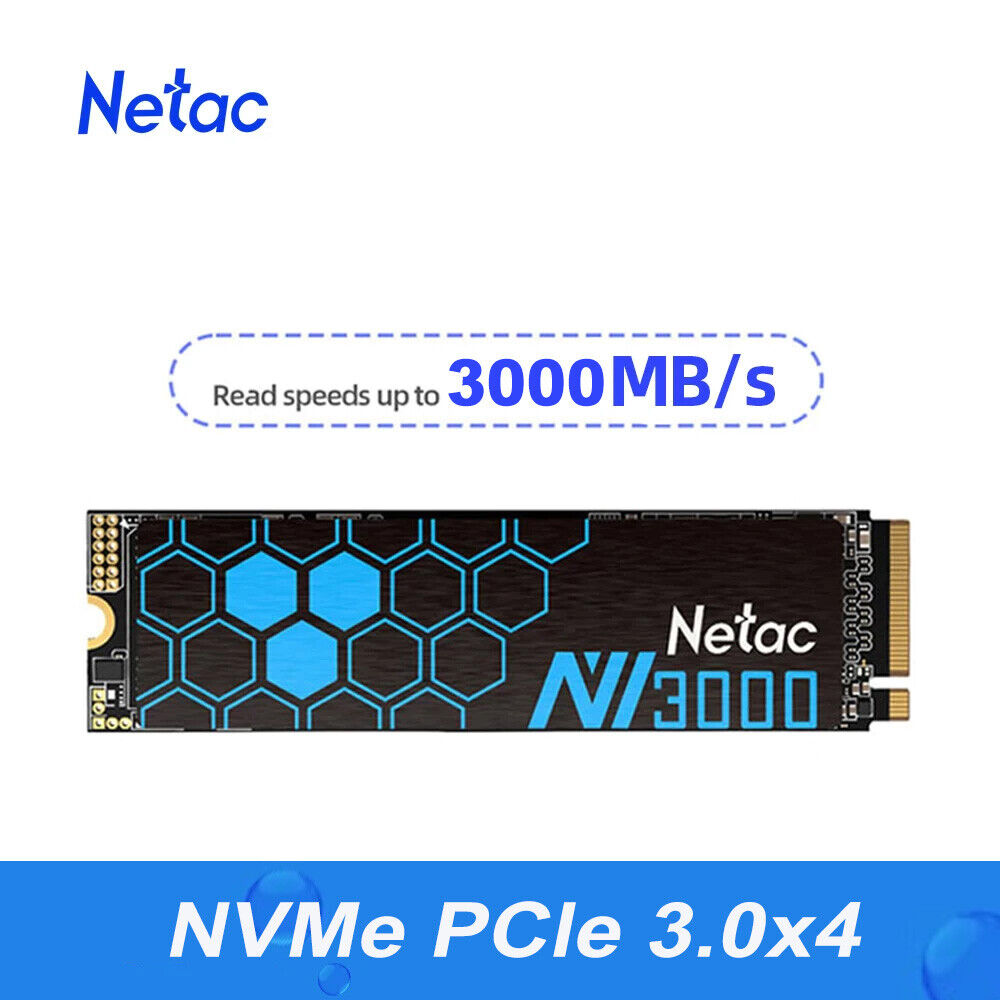Netac SSD 500GB/1TB PCIe NVMe Gen3x4 M.2 Solid State Drive  PC/Laptop lot