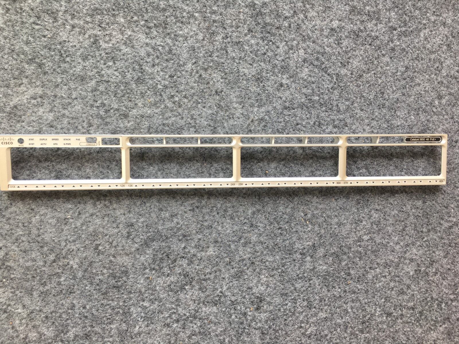 Old style Cisco WS-C3850-48P-S Faceplate for Replacement