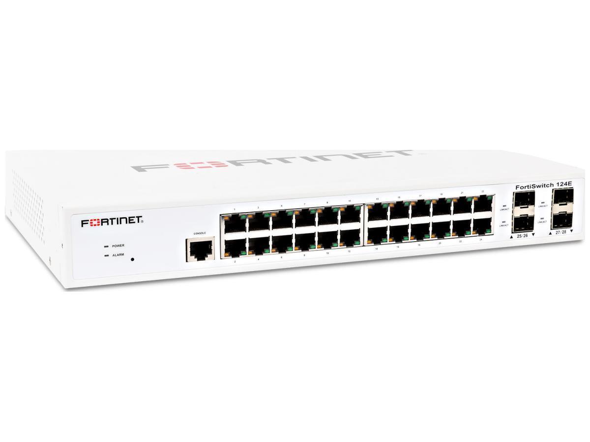 Fortinet-New-FS-124E _ SWITCH - - 1RU - WIRED - 1GBPS - NETWORKING / P