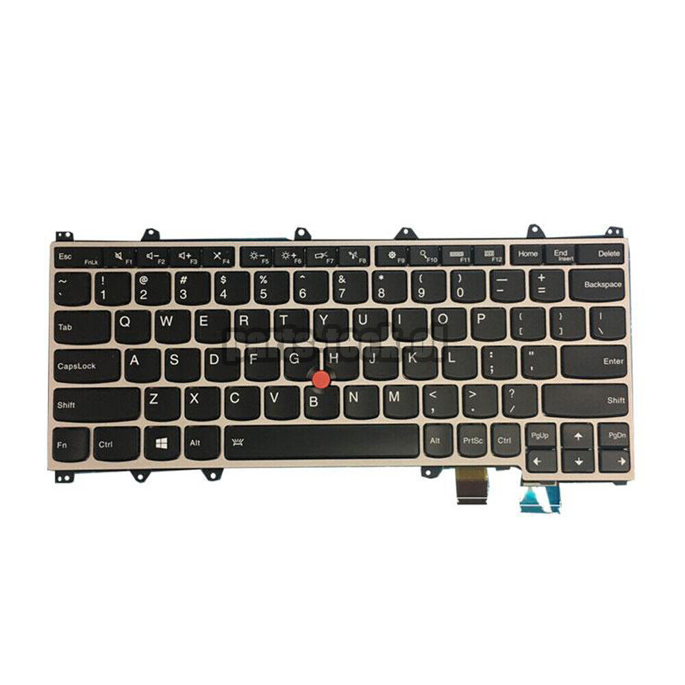 New Silver Keyboard Backlit with pointer For Lenovo Thinkpad YOGA 260 Yoga 370